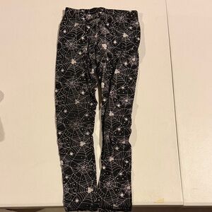 Disney Black and White Spiderweb Leggings